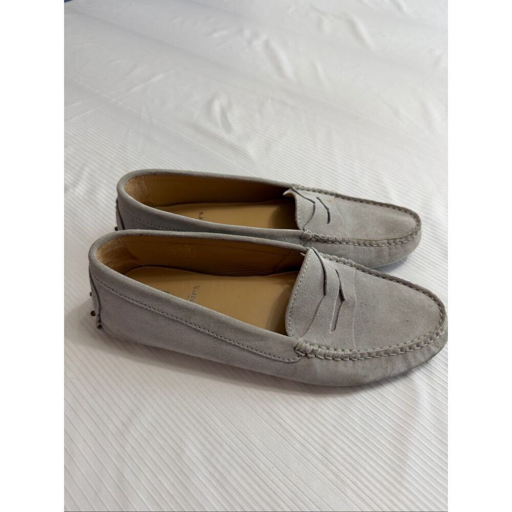 Bobbies Paris Grey Drivers Loafers Shoes Size 40 US 9